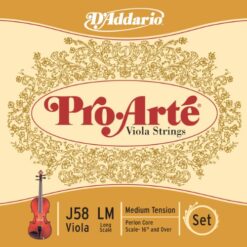 D'Addario Pro-Arte Viola String Set, Long Scale, Medium Tension